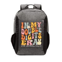 In My Double Digits Era 10th Birthday Groovy Retro Girl Boy Vector Backpack