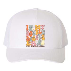 In My Double Digits Era 10th Birthday Groovy Retro Girl Boy Yupoong Adult 5-Panel Trucker Hat