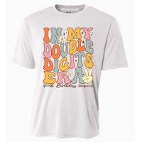 In My Double Digits Era 10th Birthday Groovy Retro Girl Boy Cooling Performance Crew T-Shirt