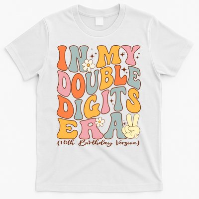 In My Double Digits Era 10th Birthday Groovy Retro Girl Boy T-Shirt
