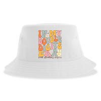 In My Double Digits Era 10th Birthday Groovy Retro Girl Boy Sustainable Bucket Hat