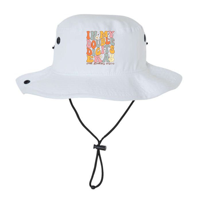 In My Double Digits Era 10th Birthday Groovy Retro Girl Boy Bucket Hat