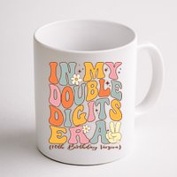 In My Double Digits Era 10th Birthday Groovy Retro Girl Boy Mug