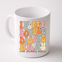In My Double Digits Era 10th Birthday Groovy Retro Girl Boy Mug