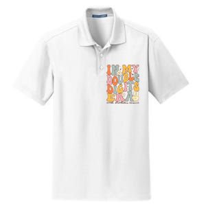 In My Double Digits Era 10th Birthday Groovy Retro Girl Boy Dry Zone Grid Polo