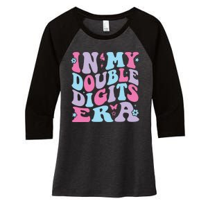 In My Double Digits Era Women's Tri-Blend 3/4-Sleeve Raglan Shirt