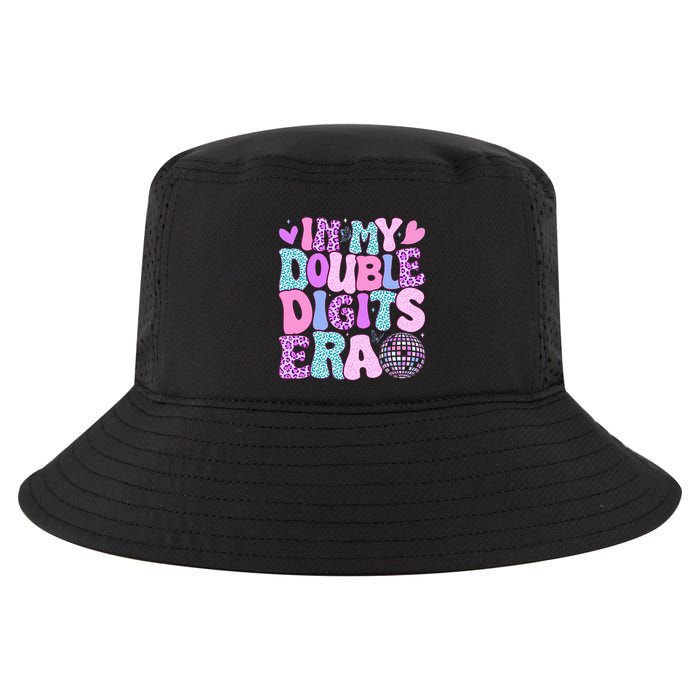 In My Double Digits Era Retro 10 Year Old 10th Birthday Cool Comfort Performance Bucket Hat