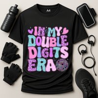 In My Double Digits Era Retro 10 Year Old 10th Birthday Performance Shirt