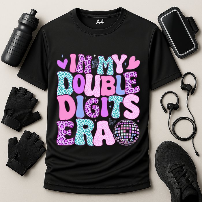 In My Double Digits Era Retro 10 Year Old 10th Birthday Performance Shirt