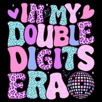In My Double Digits Era Retro 10 Year Old 10th Birthday Performance Shirt