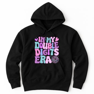 In My Double Digits Era Retro 10 Year Old 10th Birthday Hoodie