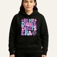 In My Double Digits Era Retro 10 Year Old 10th Birthday Hoodie