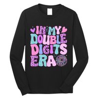 In My Double Digits Era Retro 10 Year Old 10th Birthday Long Sleeve Shirt