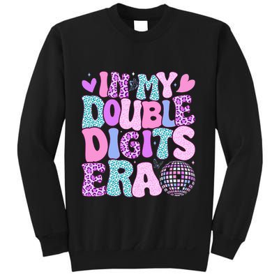 In My Double Digits Era Retro 10 Year Old 10th Birthday Sweatshirt