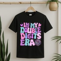 In My Double Digits Era Retro 10 Year Old 10th Birthday T-Shirt