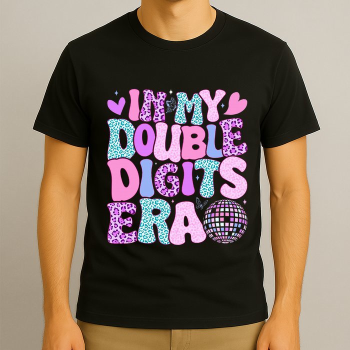 In My Double Digits Era Retro 10 Year Old 10th Birthday T-Shirt