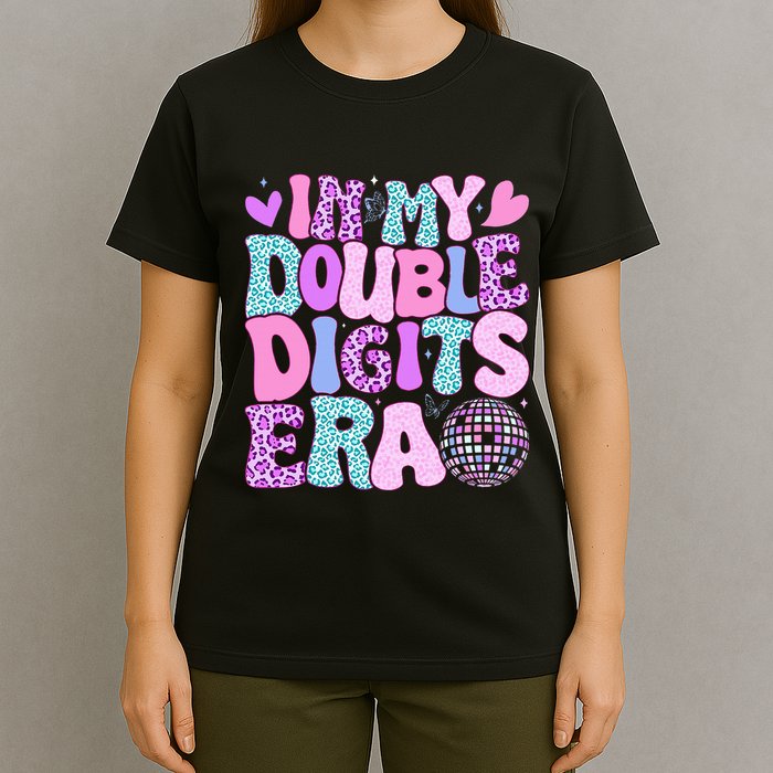 In My Double Digits Era Retro 10 Year Old 10th Birthday T-Shirt