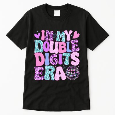 In My Double Digits Era Retro 10 Year Old 10th Birthday Tall T-Shirt