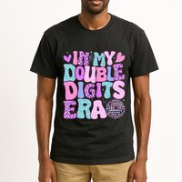 In My Double Digits Era Retro 10 Year Old 10th Birthday Tall T-Shirt