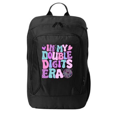 In My Double Digits Era Retro 10 Year Old 10th Birthday City Backpack