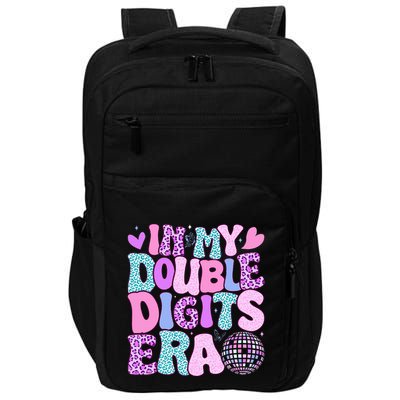In My Double Digits Era Retro 10 Year Old 10th Birthday Impact Tech Backpack