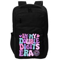 In My Double Digits Era Retro 10 Year Old 10th Birthday Impact Tech Backpack