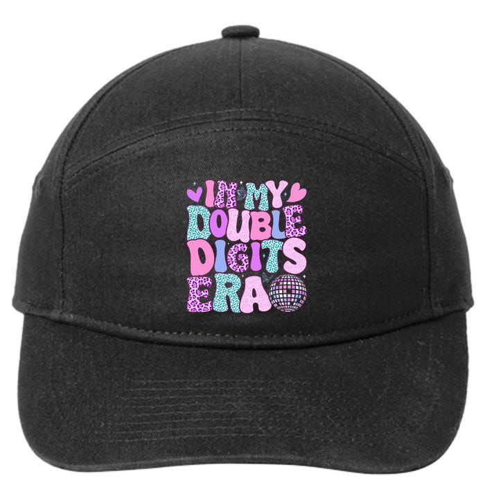 In My Double Digits Era Retro 10 Year Old 10th Birthday 7-Panel Snapback Hat