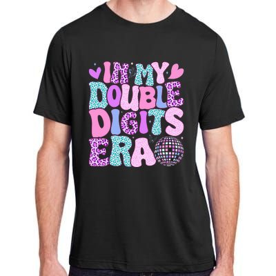 In My Double Digits Era Retro 10 Year Old 10th Birthday Adult ChromaSoft Performance T-Shirt