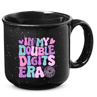 In My Double Digits Era Retro 10 Year Old 10th Birthday 15oz Campfire Ceramic Mug