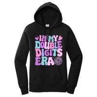 In My Double Digits Era Retro 10 Year Old 10th Birthday Women's Pullover Hoodie