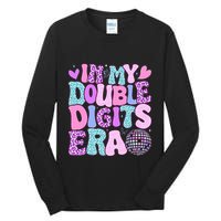 In My Double Digits Era Retro 10 Year Old 10th Birthday Tall Long Sleeve T-Shirt