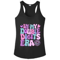 In My Double Digits Era Retro 10 Year Old 10th Birthday Ladies PosiCharge Competitor Racerback Tank