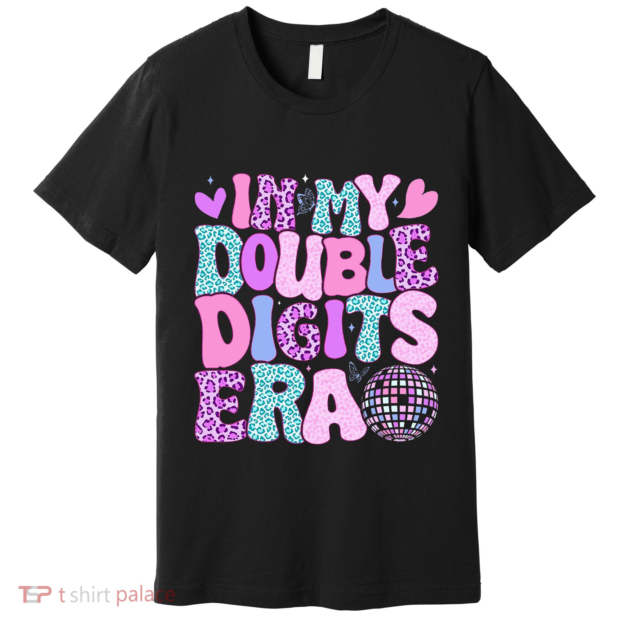 In My Double Digits Era Retro 10 Year Old 10th Birthday Premium T-Shirt