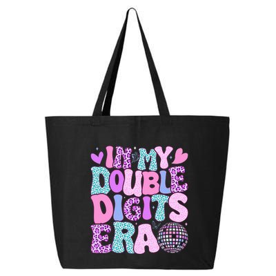 In My Double Digits Era Retro 10 Year Old 10th Birthday 25L Jumbo Tote