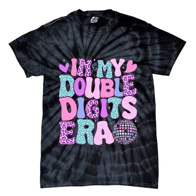 In My Double Digits Era Retro 10 Year Old 10th Birthday Tie-Dye T-Shirt