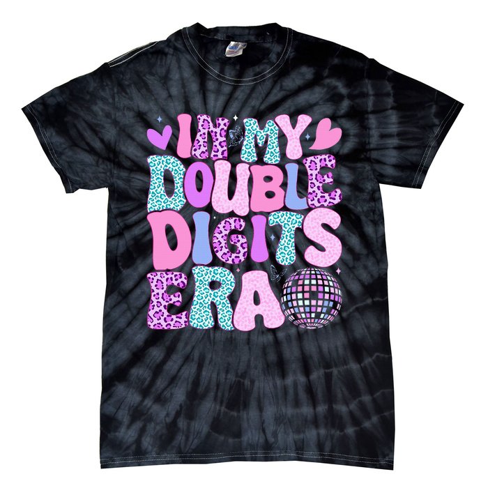 In My Double Digits Era Retro 10 Year Old 10th Birthday Tie-Dye T-Shirt