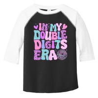 In My Double Digits Era Retro 10 Year Old 10th Birthday Toddler Fine Jersey T-Shirt