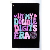 In My Double Digits Era Retro 10 Year Old 10th Birthday Golf Towel