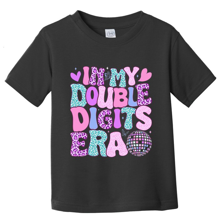 In My Double Digits Era Retro 10 Year Old 10th Birthday Toddler T-Shirt