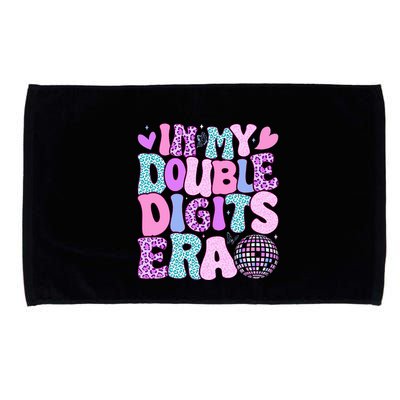 In My Double Digits Era Retro 10 Year Old 10th Birthday Microfiber Hand Towel