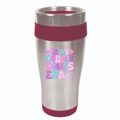 In My Double Digits Era Retro 10 Year Old 10th Birthday 16oz Travel Tumbler