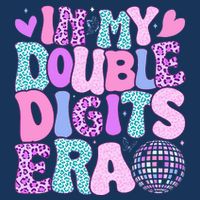 In My Double Digits Era Retro 10 Year Old 10th Birthday Infant Baby Jersey Bodysuit