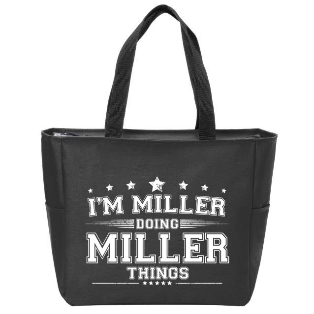 Im Miller Doing Miller Things Zip Tote Bag