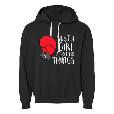 In My Defense Run Out Of Boxing Funny Women Love Garment-Dyed Fleece Hoodie