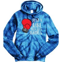 In My Defense Run Out Of Boxing Funny Women Love Tie Dye Hoodie