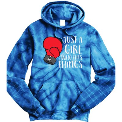 In My Defense Run Out Of Boxing Funny Women Love Tie Dye Hoodie