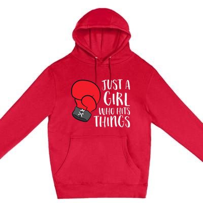 In My Defense Run Out Of Boxing Funny Women Love Premium Pullover Hoodie