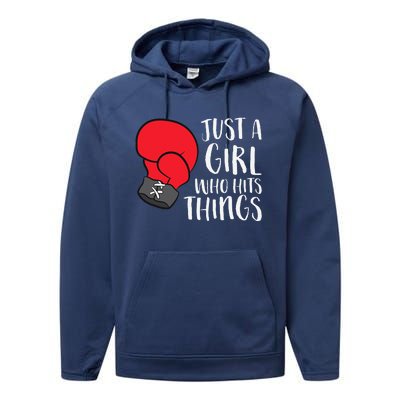 In My Defense Run Out Of Boxing Funny Women Love Performance Fleece Hoodie