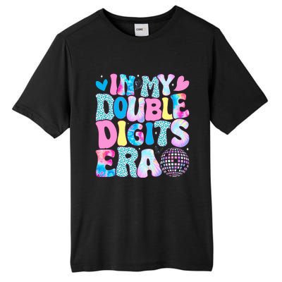 In My Double Digits Era Retro 10 Year Old 10th Birthday Girl Tall Fusion ChromaSoft Performance T-Shirt