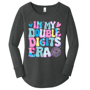 In My Double Digits Era Retro 10 Year Old 10th Birthday Girl Women's Perfect Tri Tunic Long Sleeve Shirt